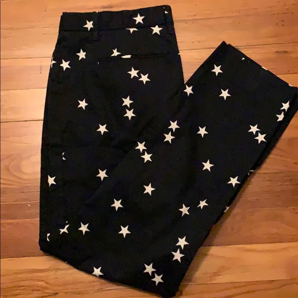 Gap Pants Star Design Navy Blue Size 6